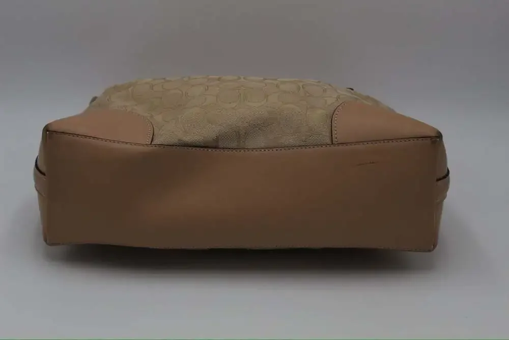 Coach F34824 Ivie Hobo Bag Khaki Light Khaki Signature Jacquard